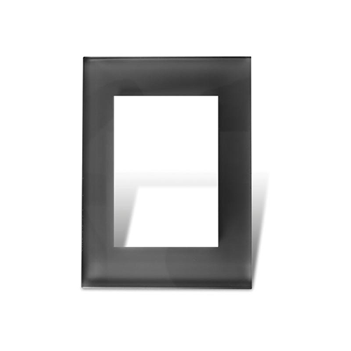 TAPA Y DISTANC.VIDRIO NEGRA 4965